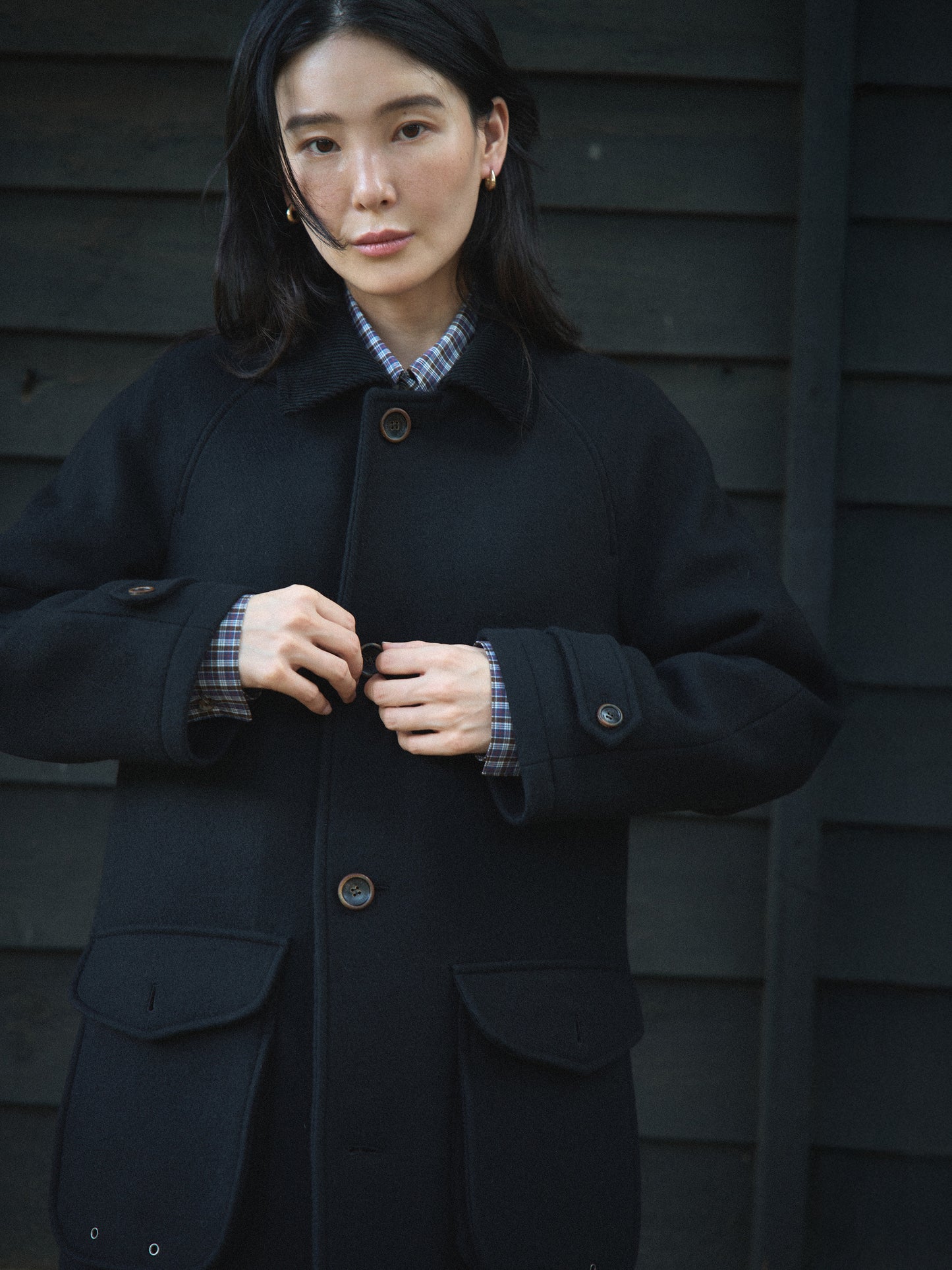 VERMONT HALF COAT [ Rich Black ]