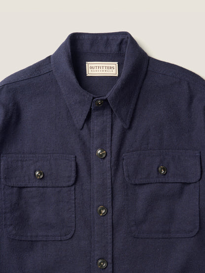 CAROLINE SILK LINEN JACKET [ Royal Blue ]