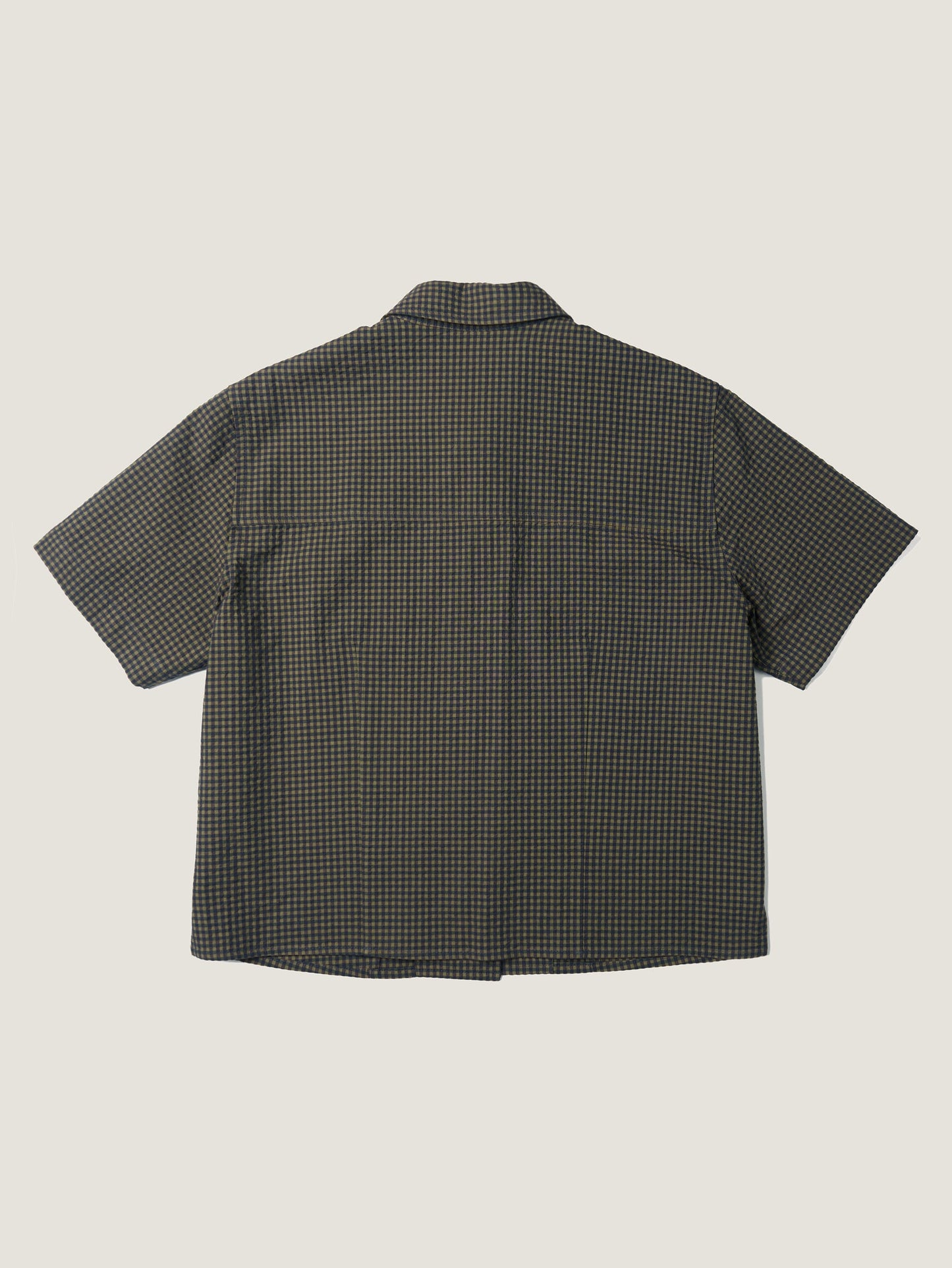 (-30%) ARIZONA CHECK SHIRT [ Olive Navy ] Organic Cotton