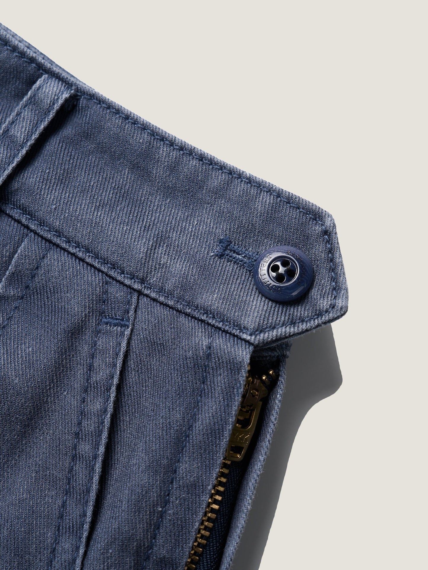 (-30%) OLD WASHED COTTON SKIRT [ Stone Blue ]