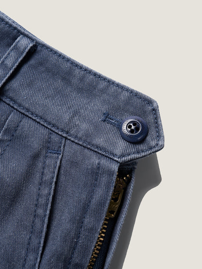 (-30%) OLD WASHED COTTON SKIRT [ Stone Blue ]