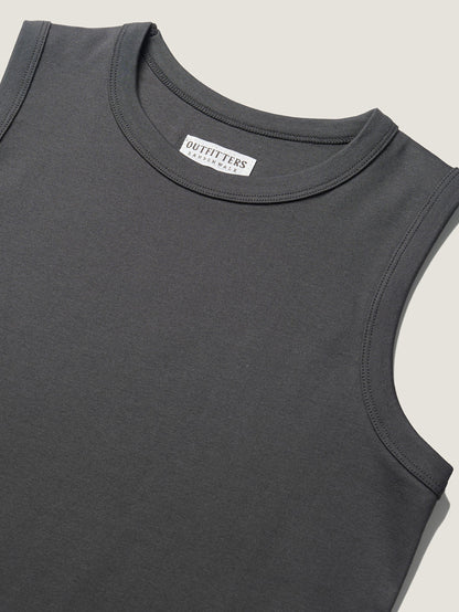 MICHELLE COTTON SLEEVELESS [ Intense Gray ]