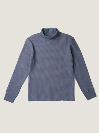 SALLY'S WAFFLE TURTLE TEE [ Smoke Blue ] New Season