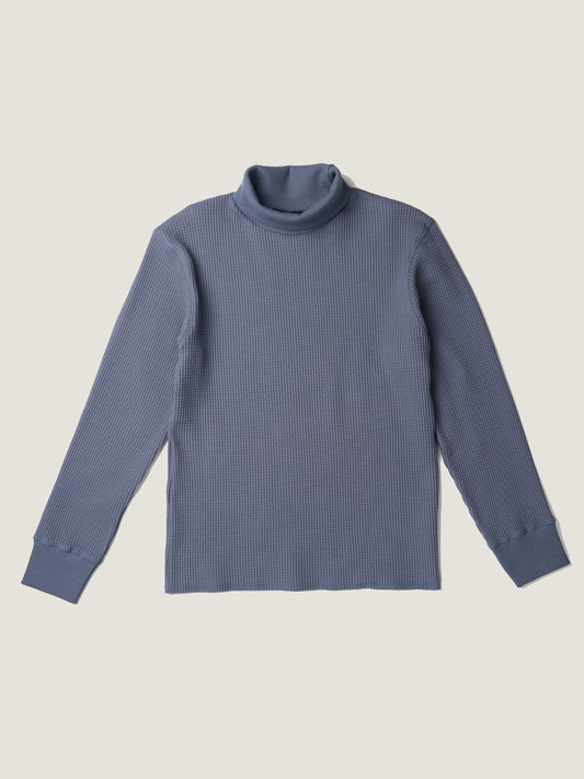 SALLY'S WAFFLE TURTLE TEE [ Smoke Blue ] New Season