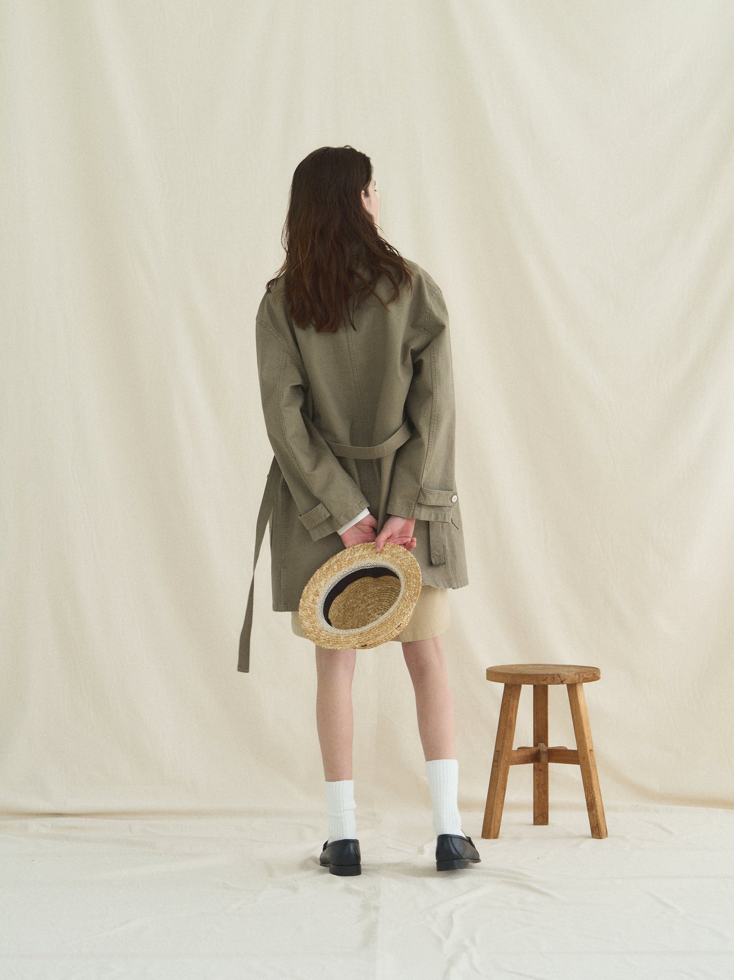 (-30%) ATELIER LONG JACKET [ Dessert Beige ]