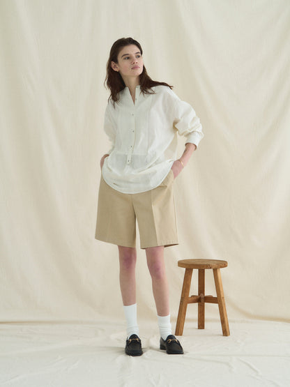 50's AMERICAN CHINO SHORTS [ Military Beige ]