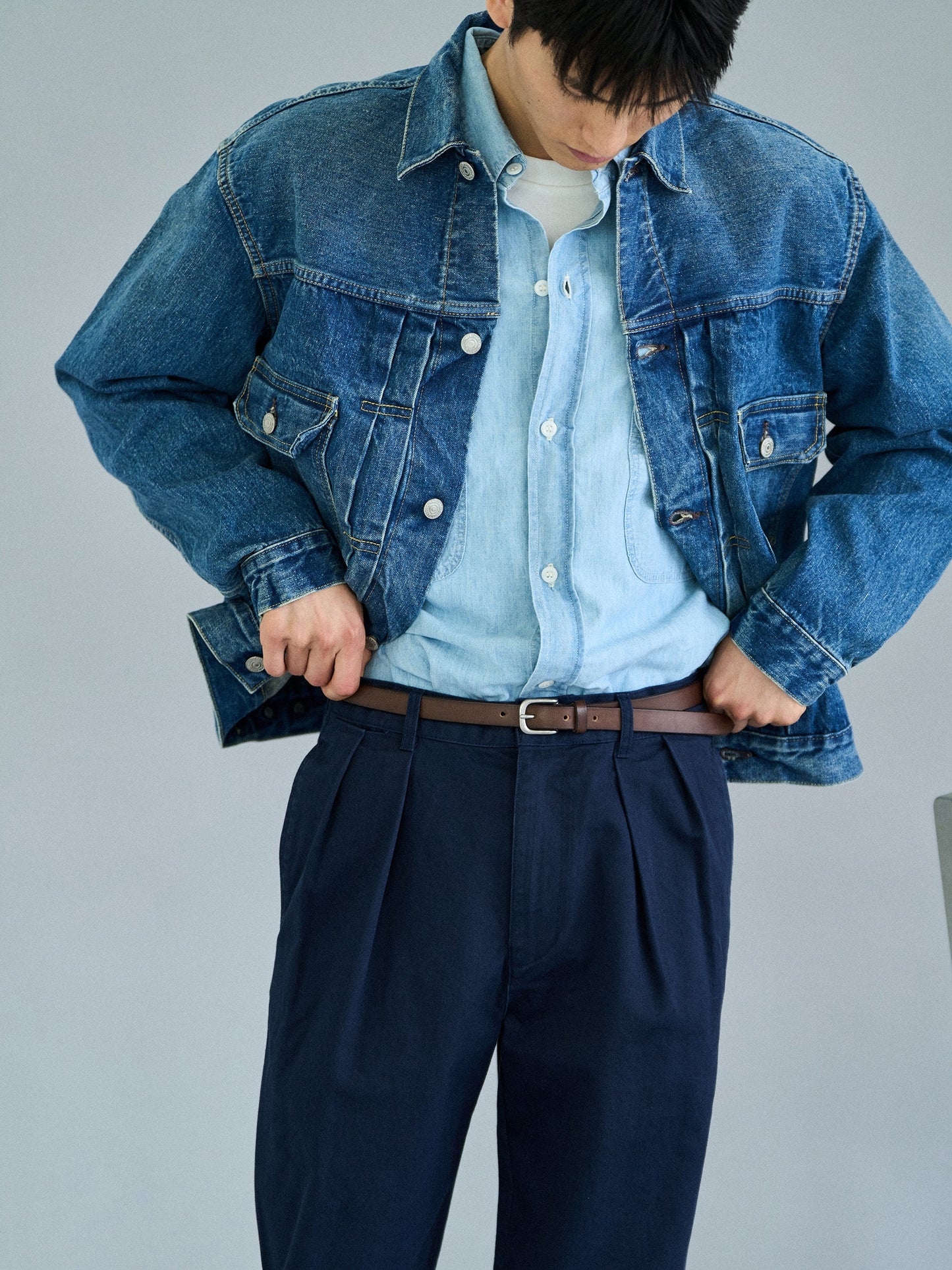 RELAXED TAPERED CHINO [ Navy ]