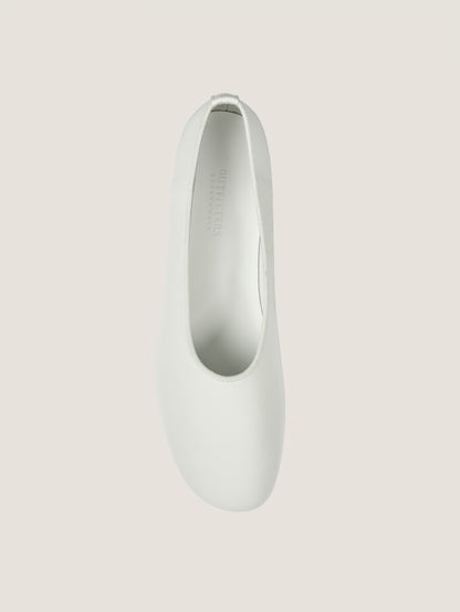 GRACE OPERA FLATS [ Clean White ] Italian Leather