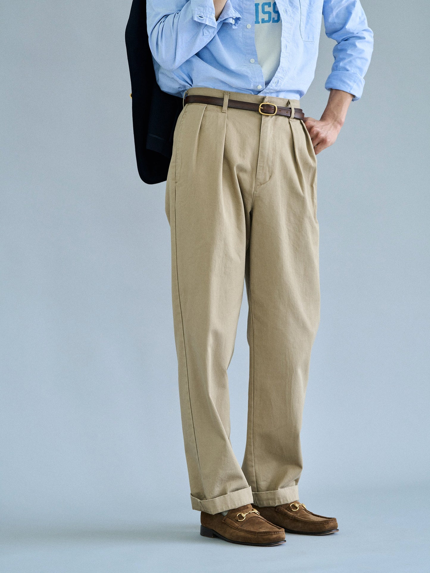 RELAXED TAPERED CHINO [ Beige ]