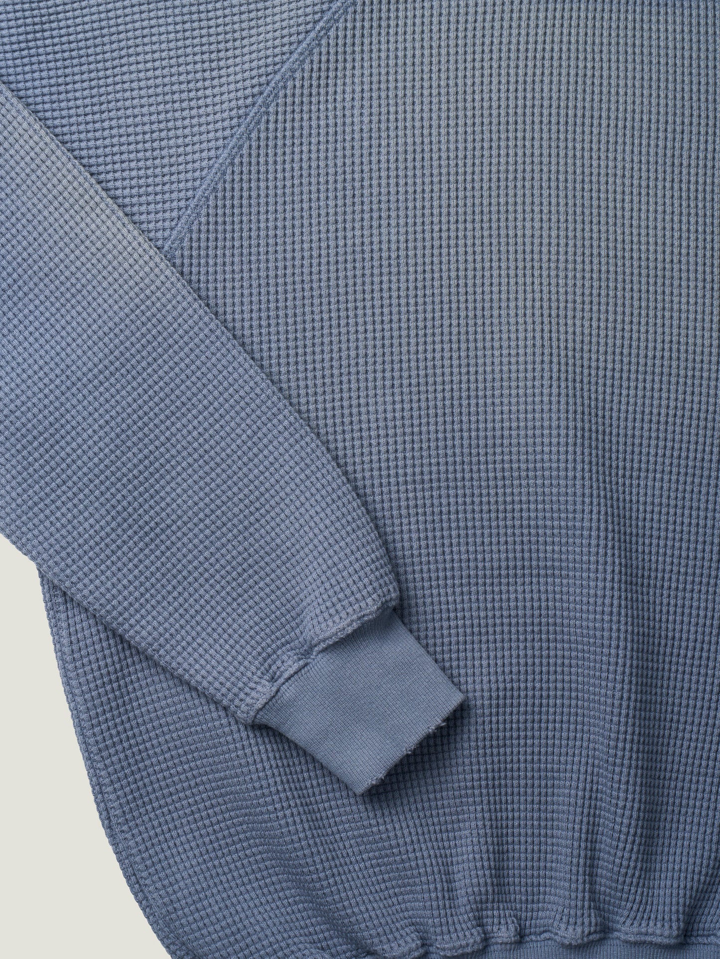 WAFFLE CREWNECK SWEATSHIRTS [ Blue ]