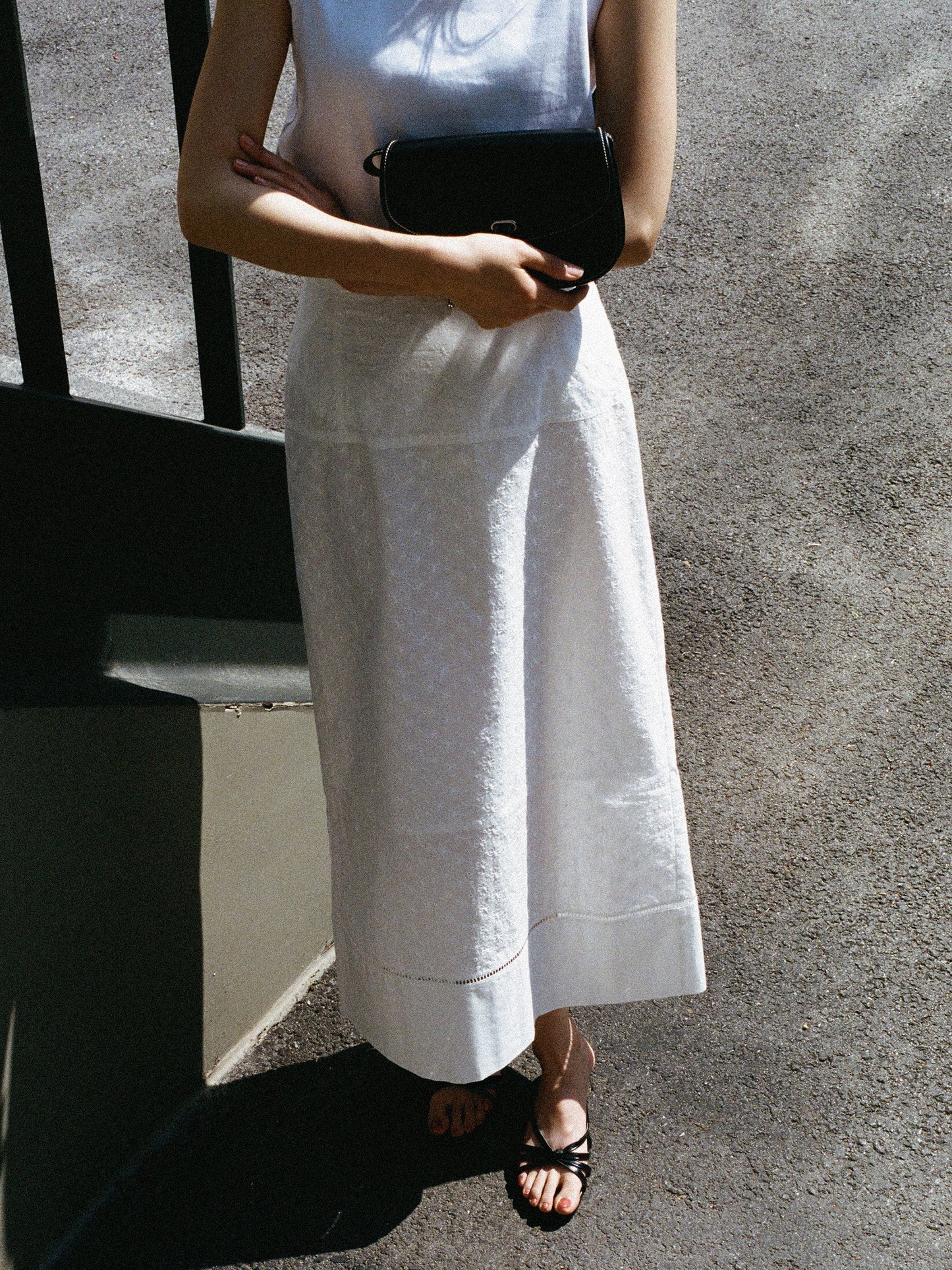 (-30%) AIÒLA LONG SKIRT [ Pure White ]