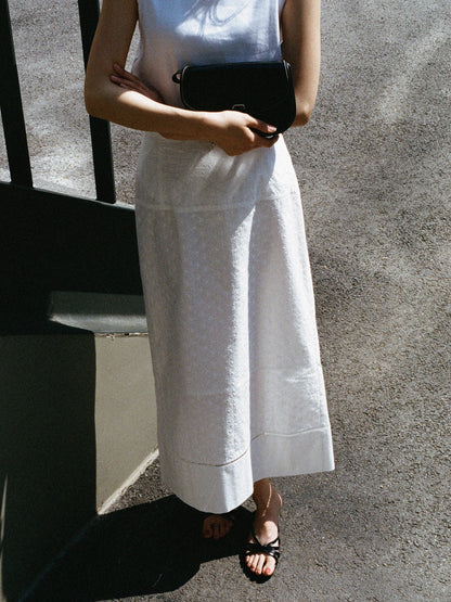 (-30%) AIÒLA LONG SKIRT [ Pure White ]