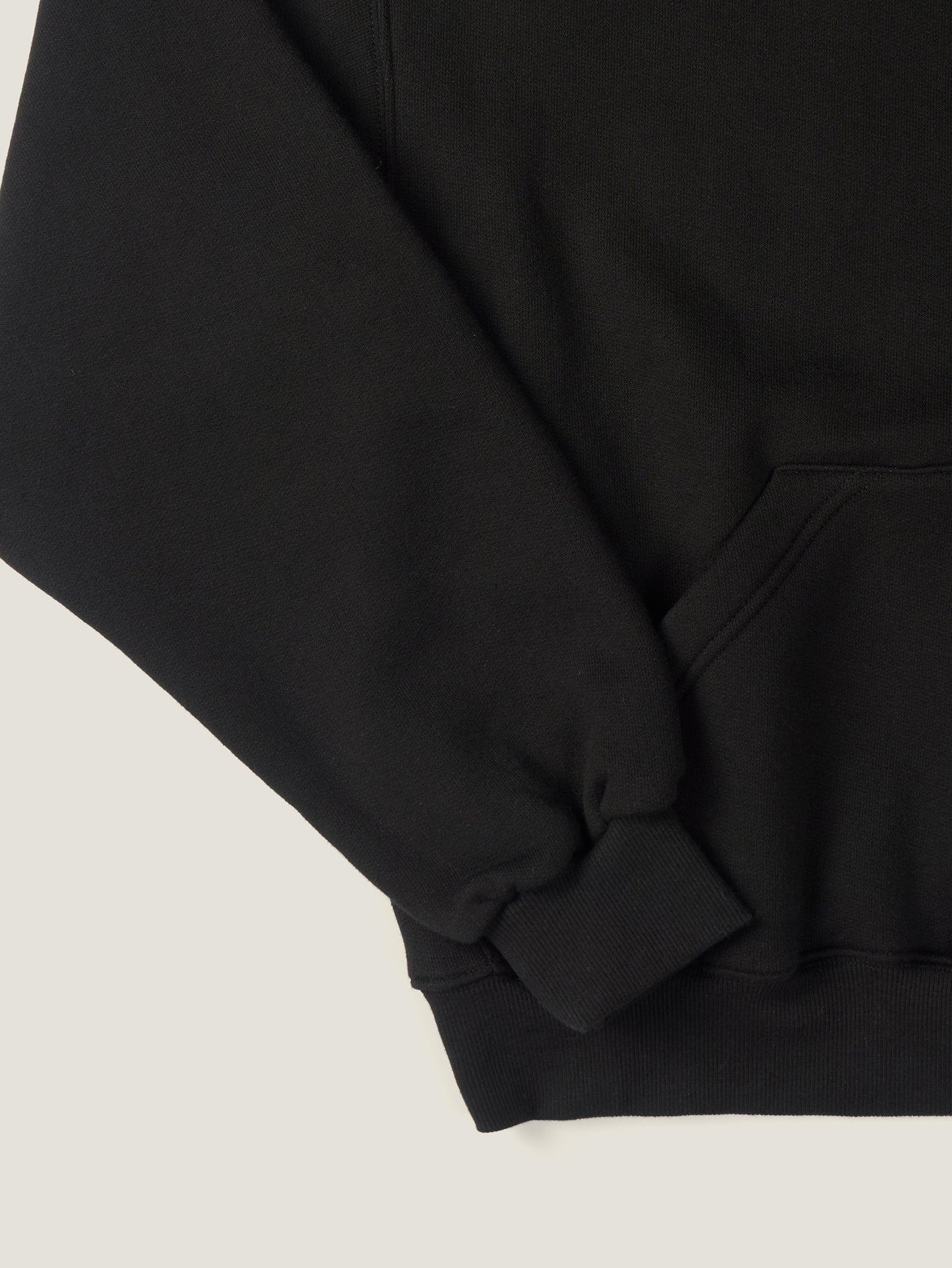 SHAWL COLLAR SWEATSHIRT [ Deep Black ]