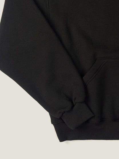 SHAWL COLLAR SWEATSHIRT [ Deep Black ]