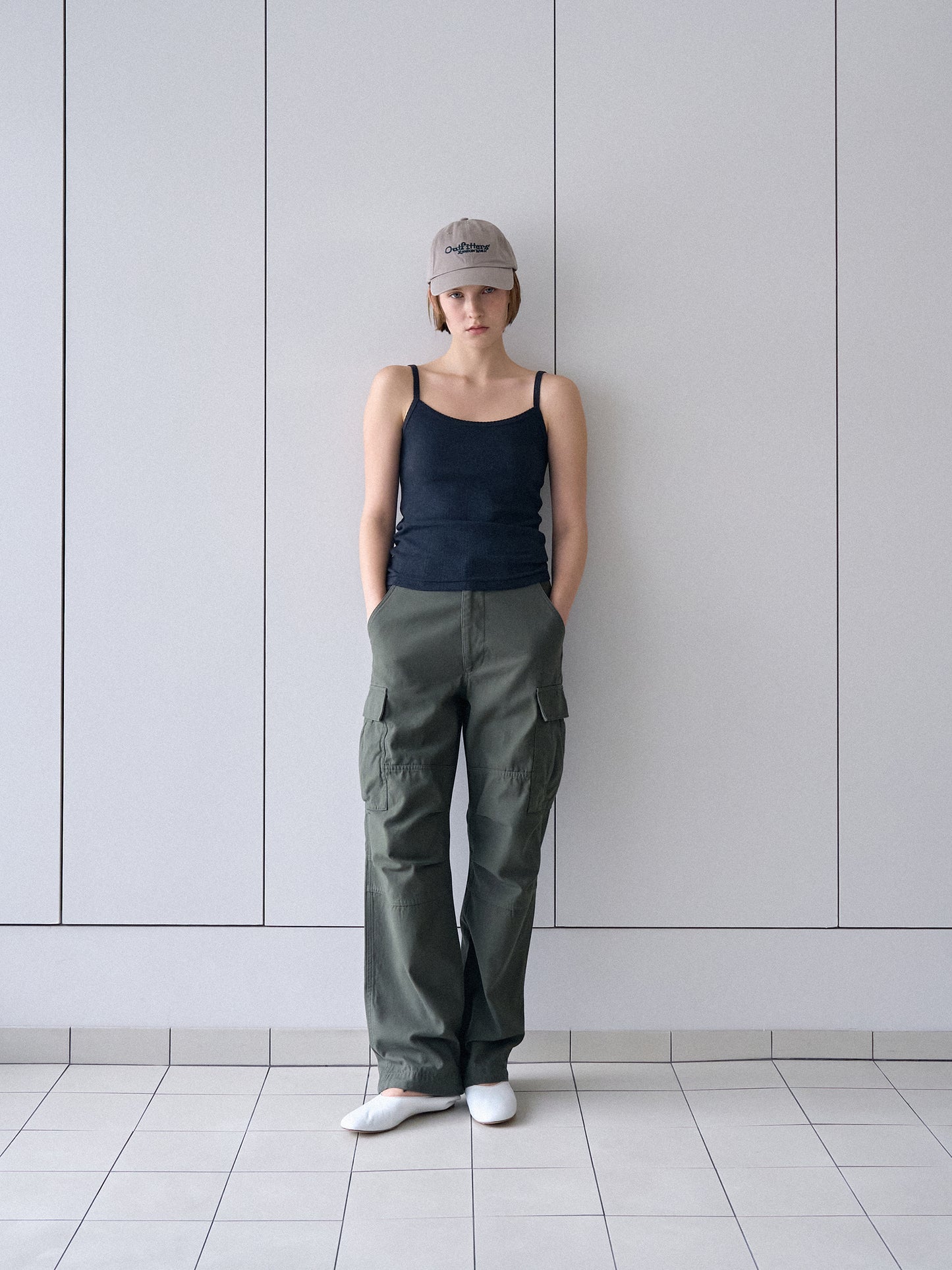 OUTFITTERS WASHED COTTON CAP [ Dusty Beige ]