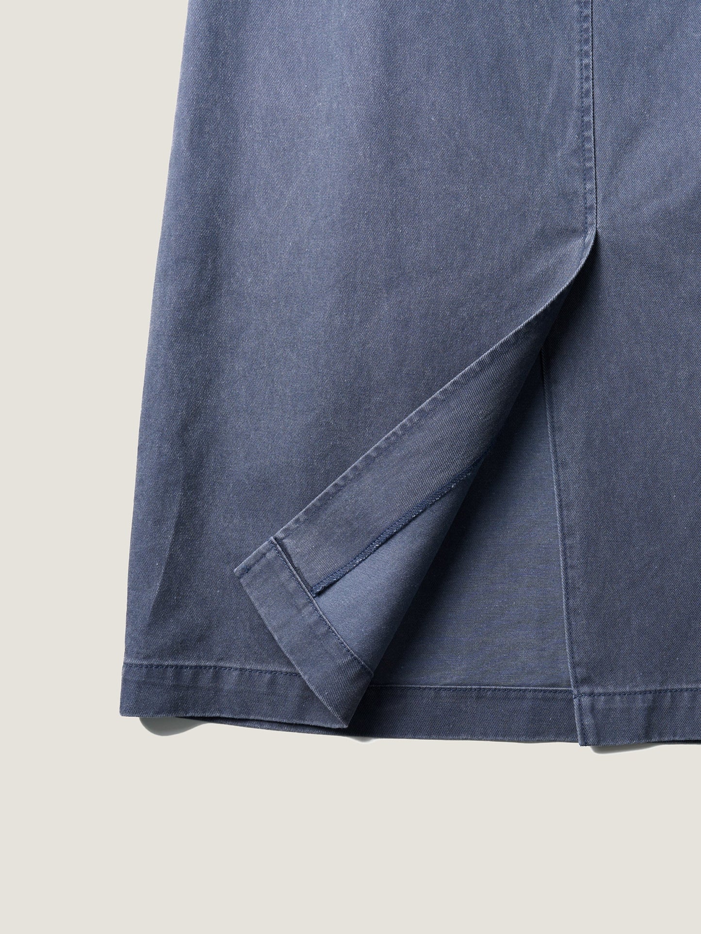 (-30%) OLD WASHED COTTON SKIRT [ Stone Blue ]