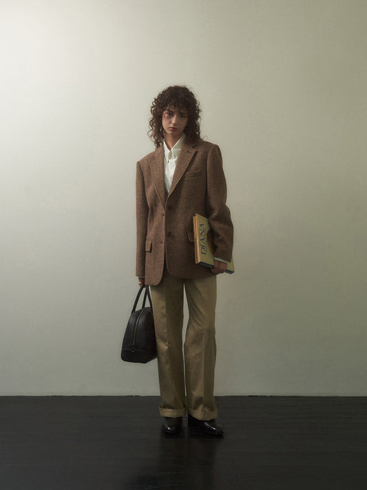 (-20%) DIANA TWEED BLAZER [ Country Check ]