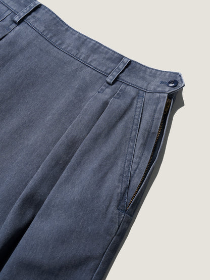 (-30%) OLD WASHED COTTON SKIRT [ Stone Blue ]