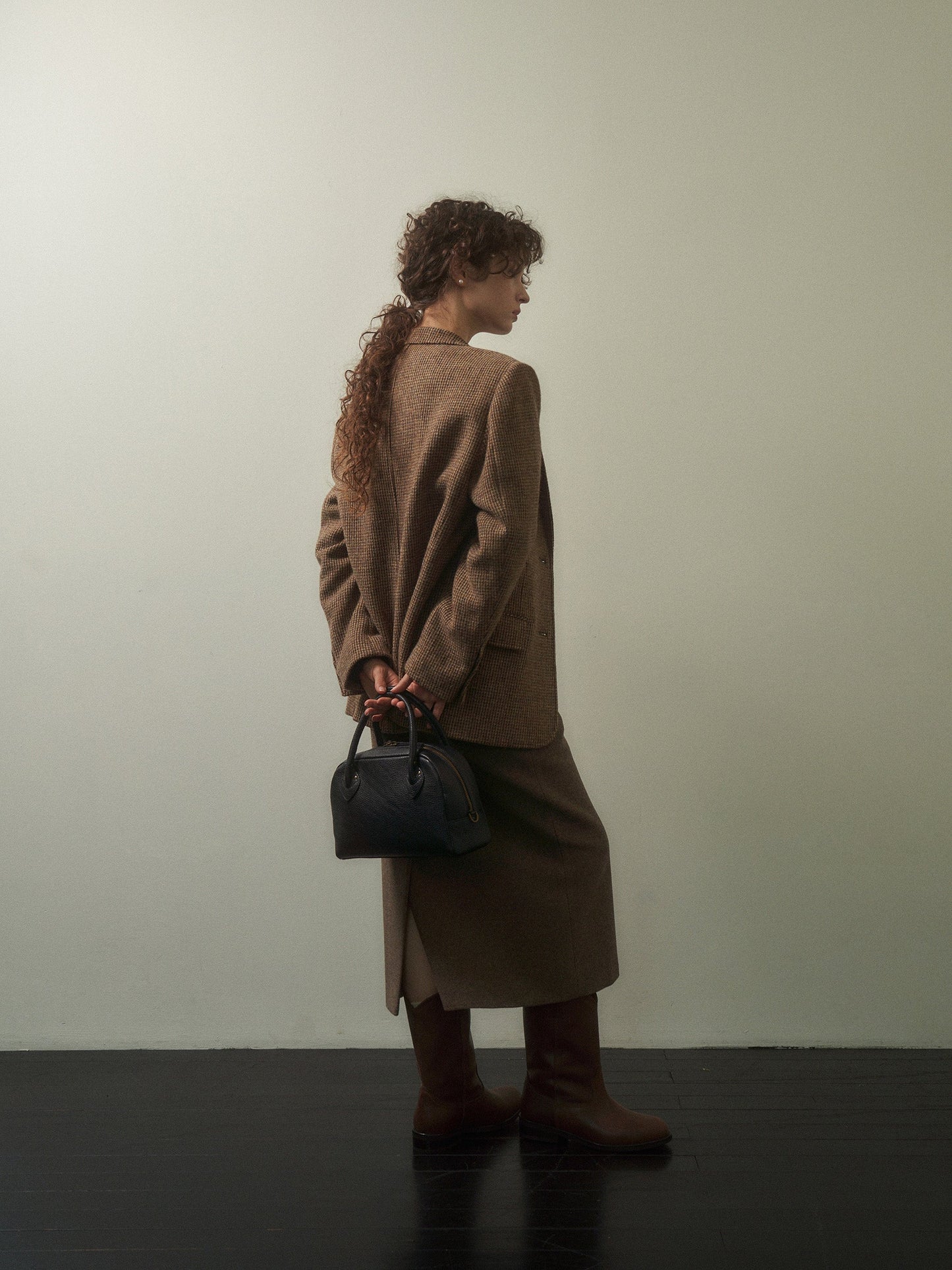 (-20%) DIANA TWEED BLAZER [ Country Check ]