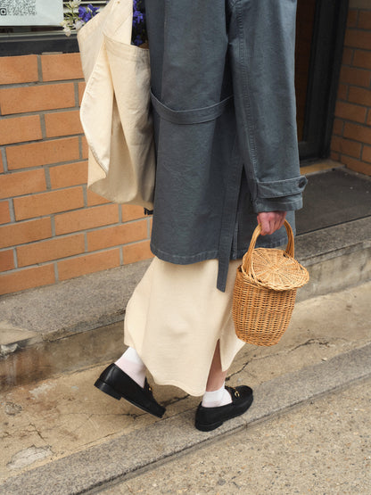 (-30%) COURT PIQUE COTTON DRESS [ Soft Cream ]