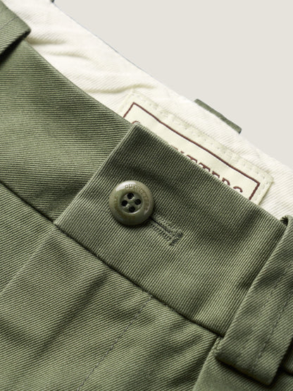 50's AMERICAN CHINO SHORTS [ Military Khaki ]