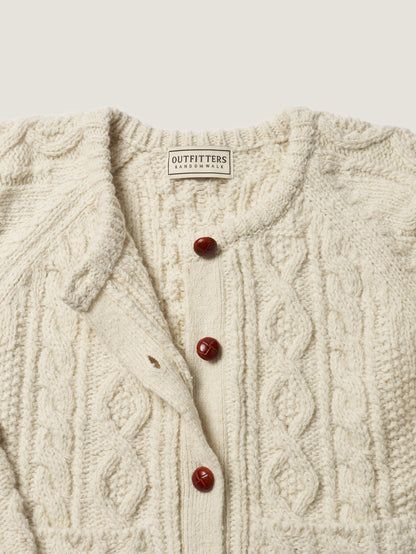 (-20%) CREAM TEA CABLE CARDIGAN [ Cream ]