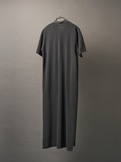 (-30%) COURT PIQUE COTTON DRESS [ Charcoal Grey ]