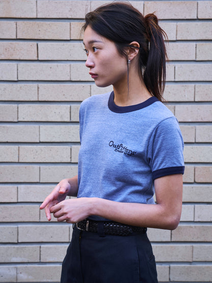 OUTFITTERS LOGO RINGER T-SHIRT [ Vintage Blue ]