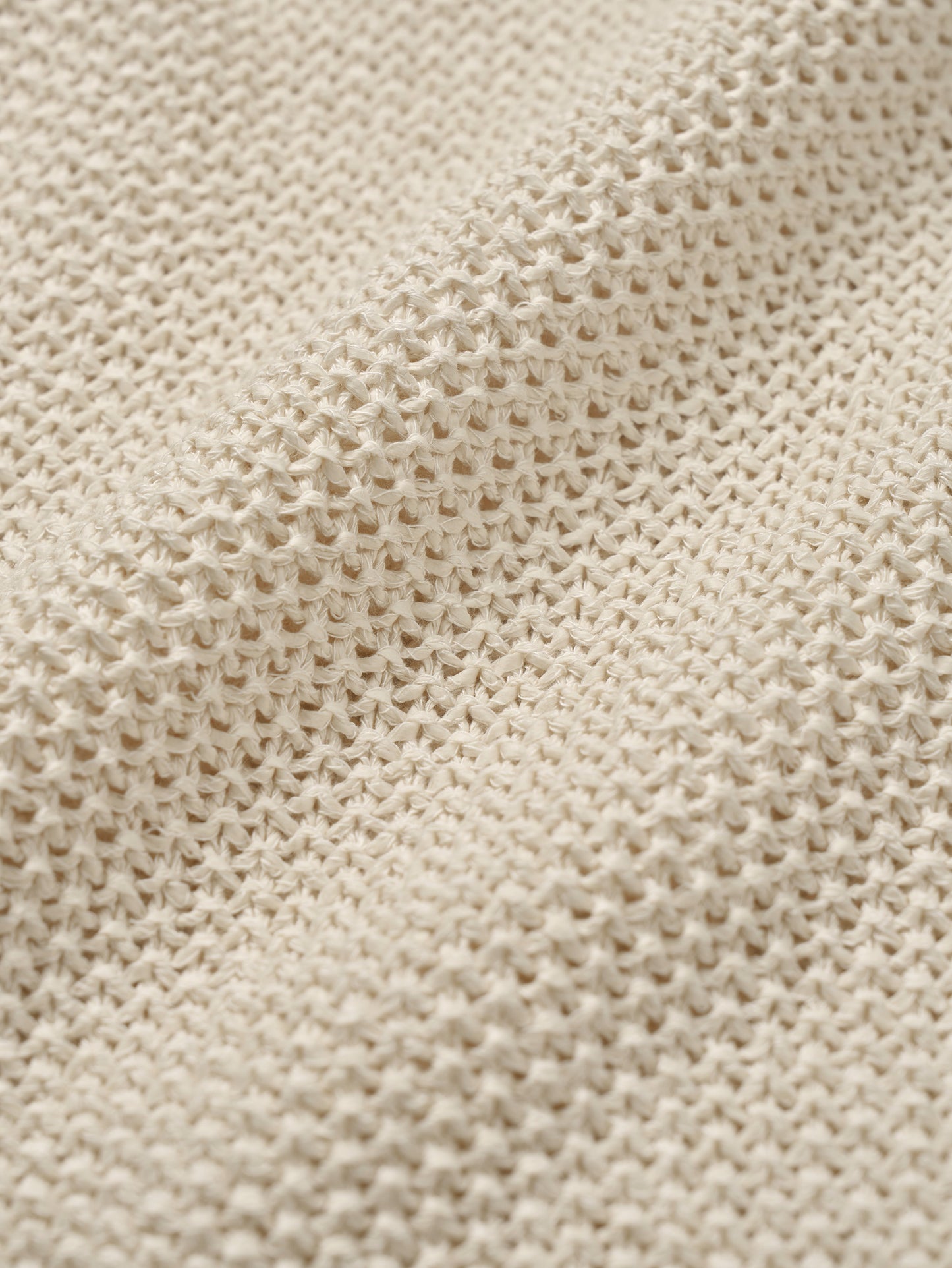 LOW GAUGE SKIPPER SWEATER New Season [ Soft Cream ]
