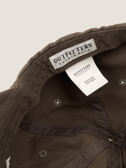 OUTFITTERS WASHED COTTON CAP [ Walnut Brown ]