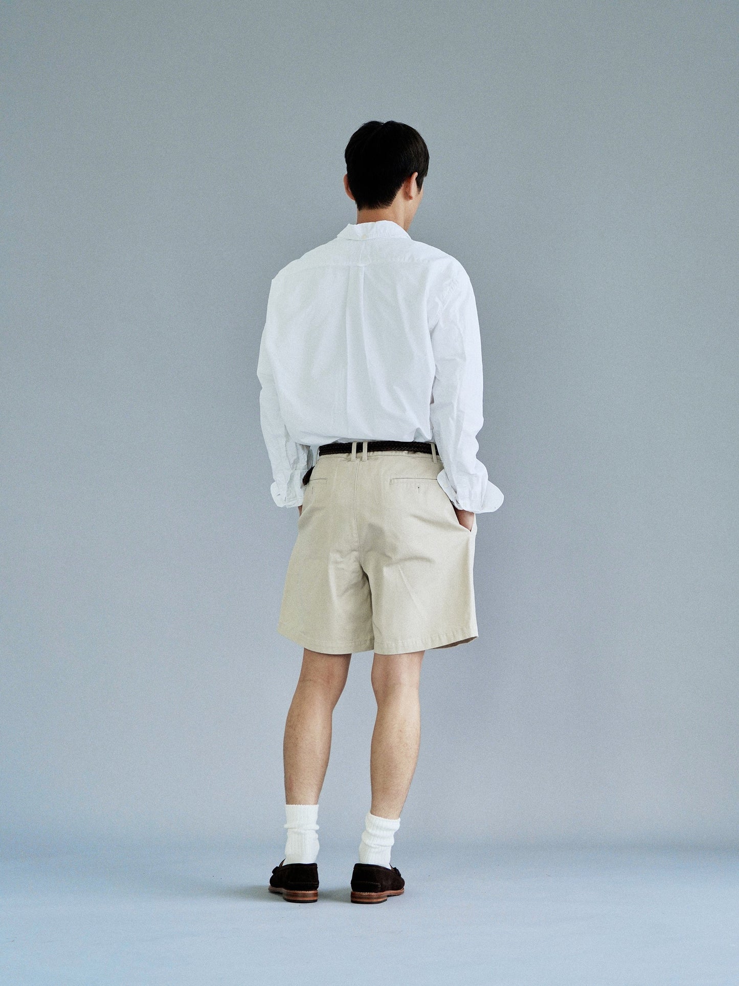 EASY FIT SHORTS [ Light Beige ]