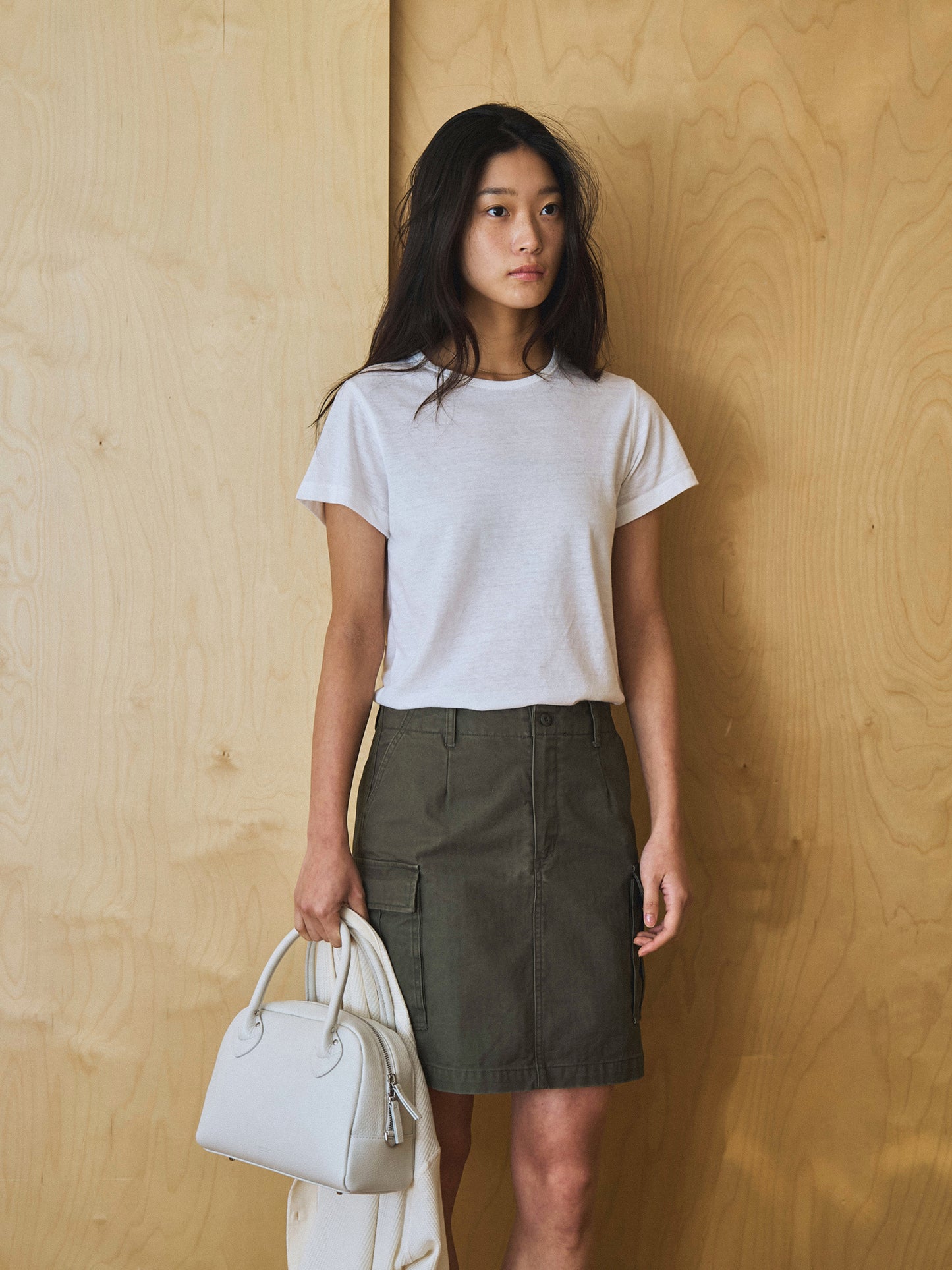 ALWAYS CREW NECK T-SHIRT [ White ]
