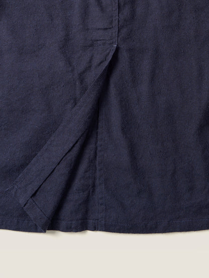 CAROLINE SILK LINEN JACKET [ Royal Blue ]