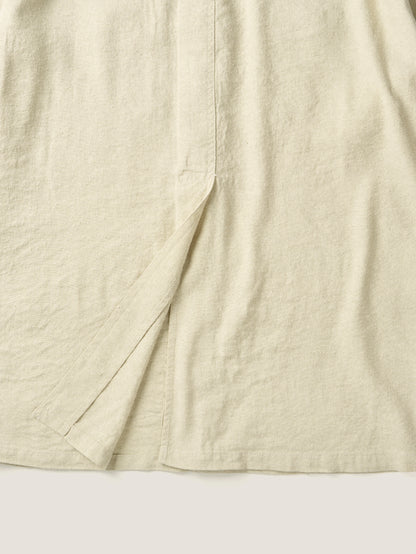 CAROLINE SILK LINEN JACKET [ Natural ]