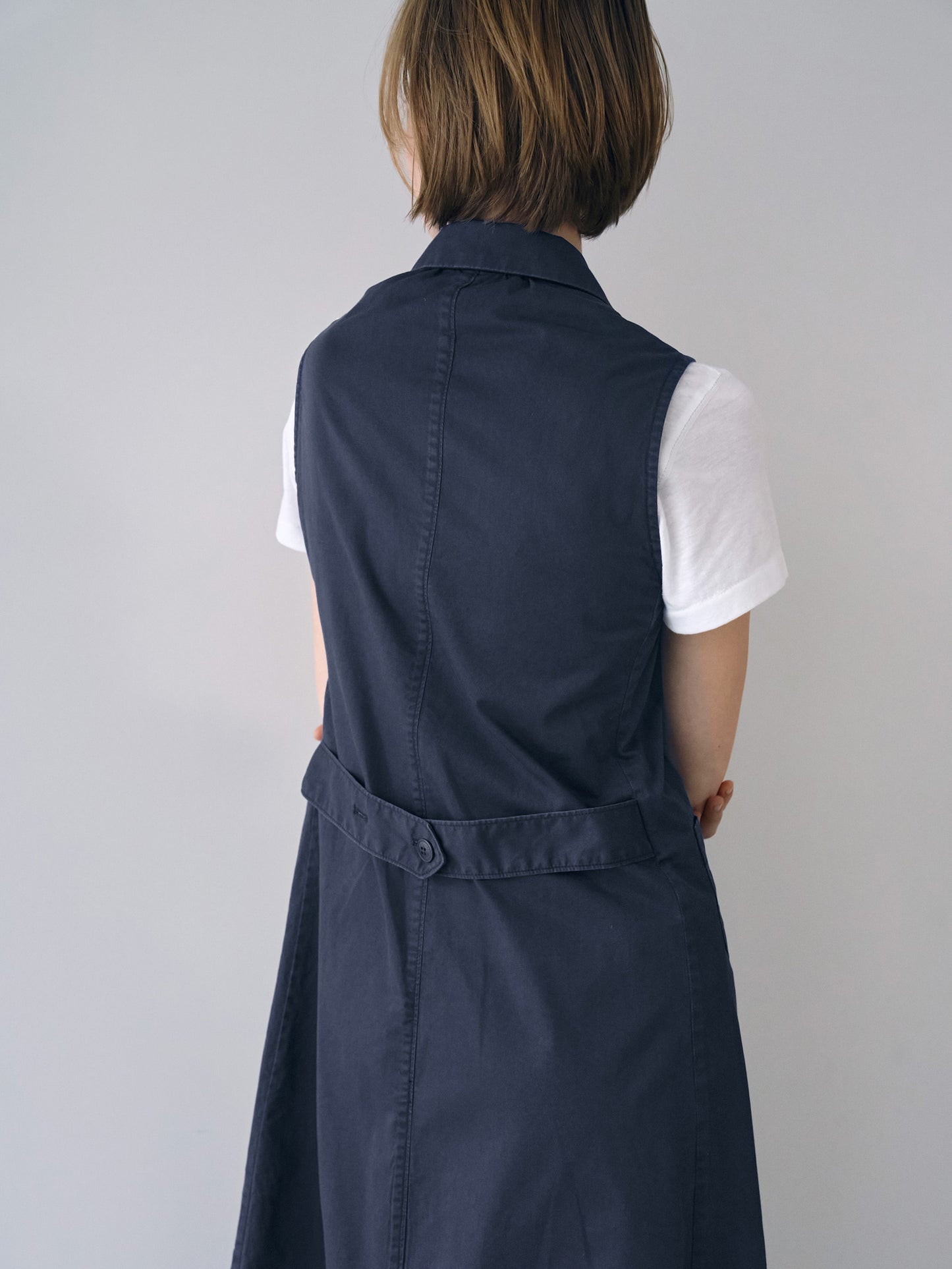 IRIS CHORE DRESS [ Navy ]