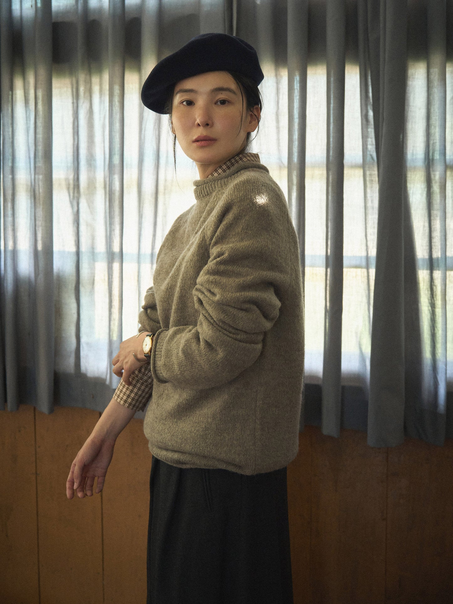 MONTBLANC ROLLNECK SWEATER [ Mocha Beige ]