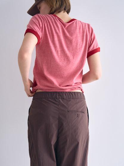 OUTFITTERS LOGO RINGER T-SHIRT [ Vintage Red ]