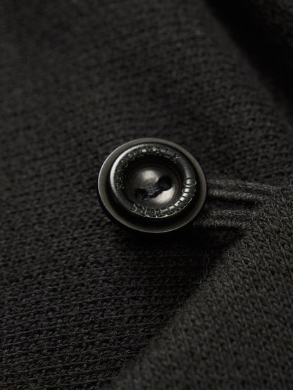 SHAWL COLLAR SWEATSHIRT [ Deep Black ]