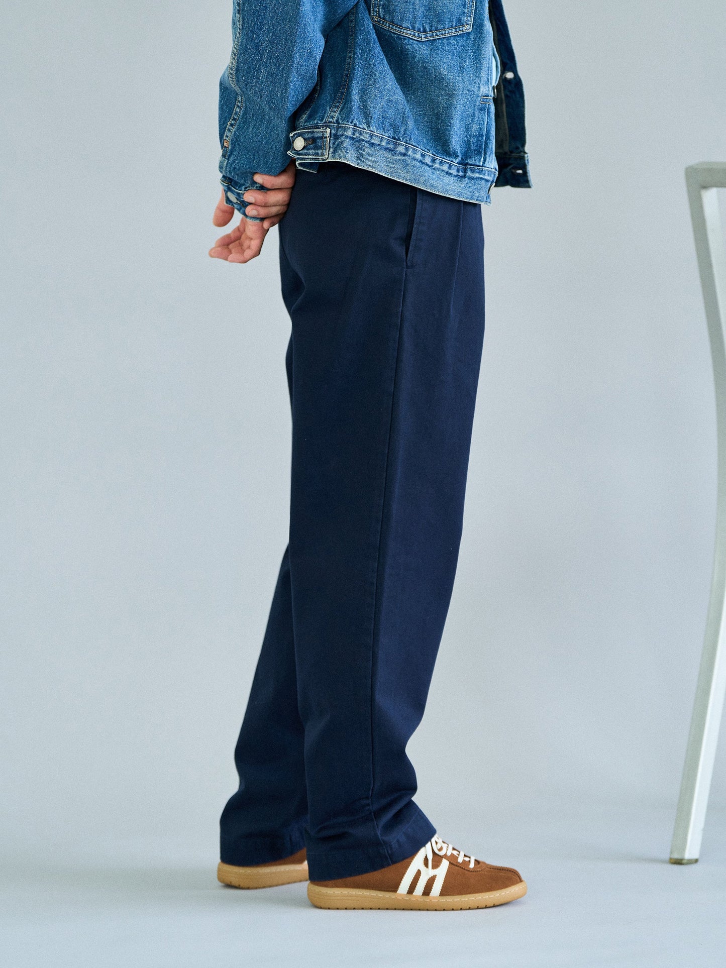 RELAXED TAPERED CHINO [ Navy ]