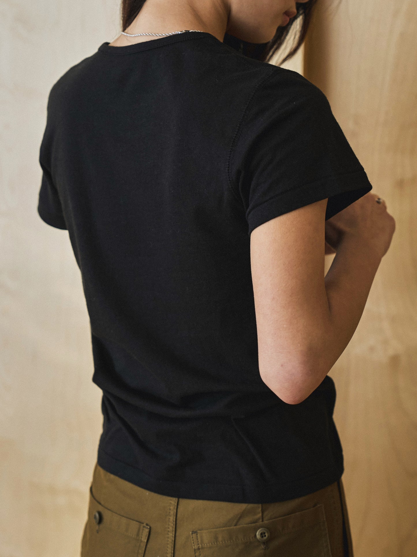 ALWAYS CREW NECK T-SHIRT [ Black ]