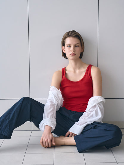 SOFT STRETCH SLEEVELESS [ Rouge ]
