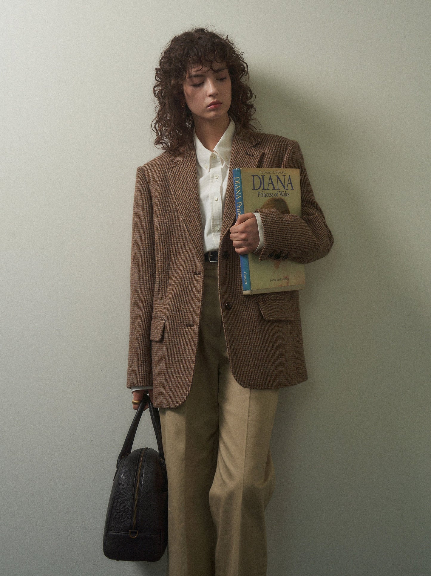 (-20%) DIANA TWEED BLAZER [ Country Check ]