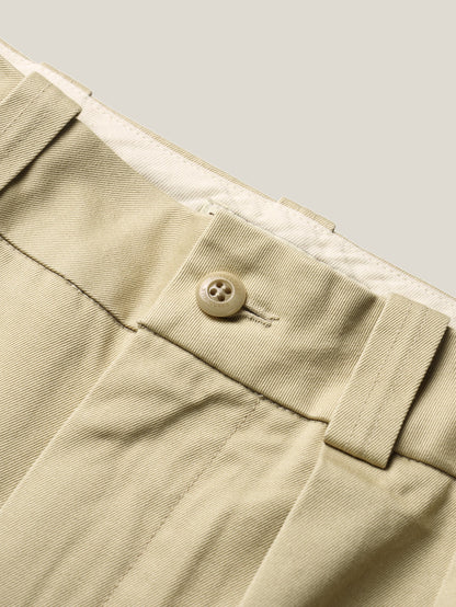 50's AMERICAN CHINO SHORTS [ Military Beige ]
