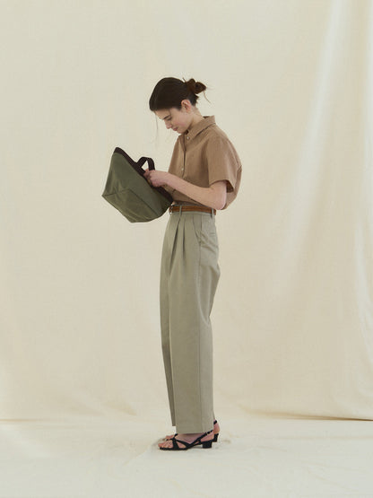 (-30%) ARIZONA CHECK SHIRT [ Brick Beige ] Organic Cotton