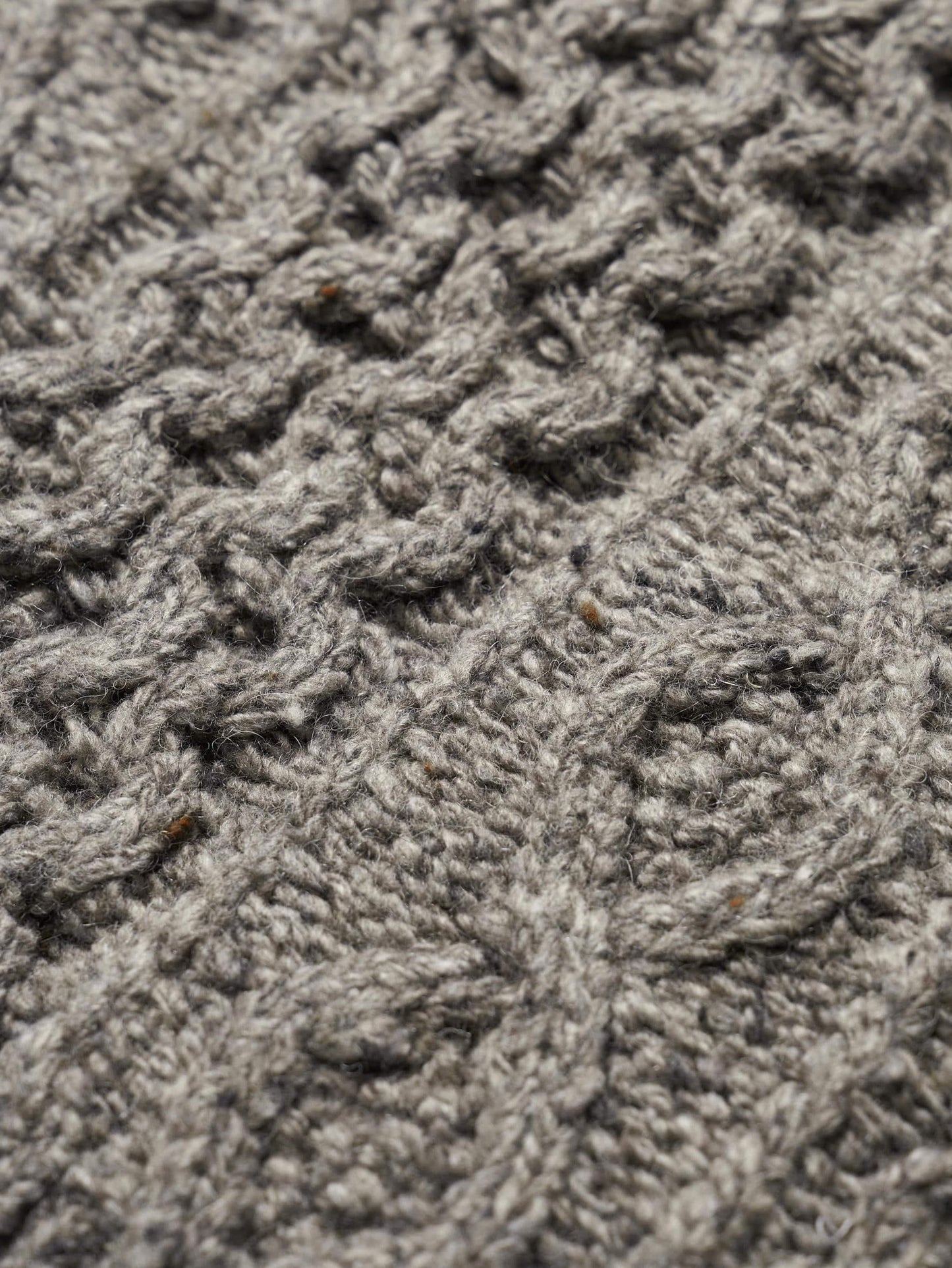 (-20%) CREAM TEA CABLE CARDIGAN [ Ash ]