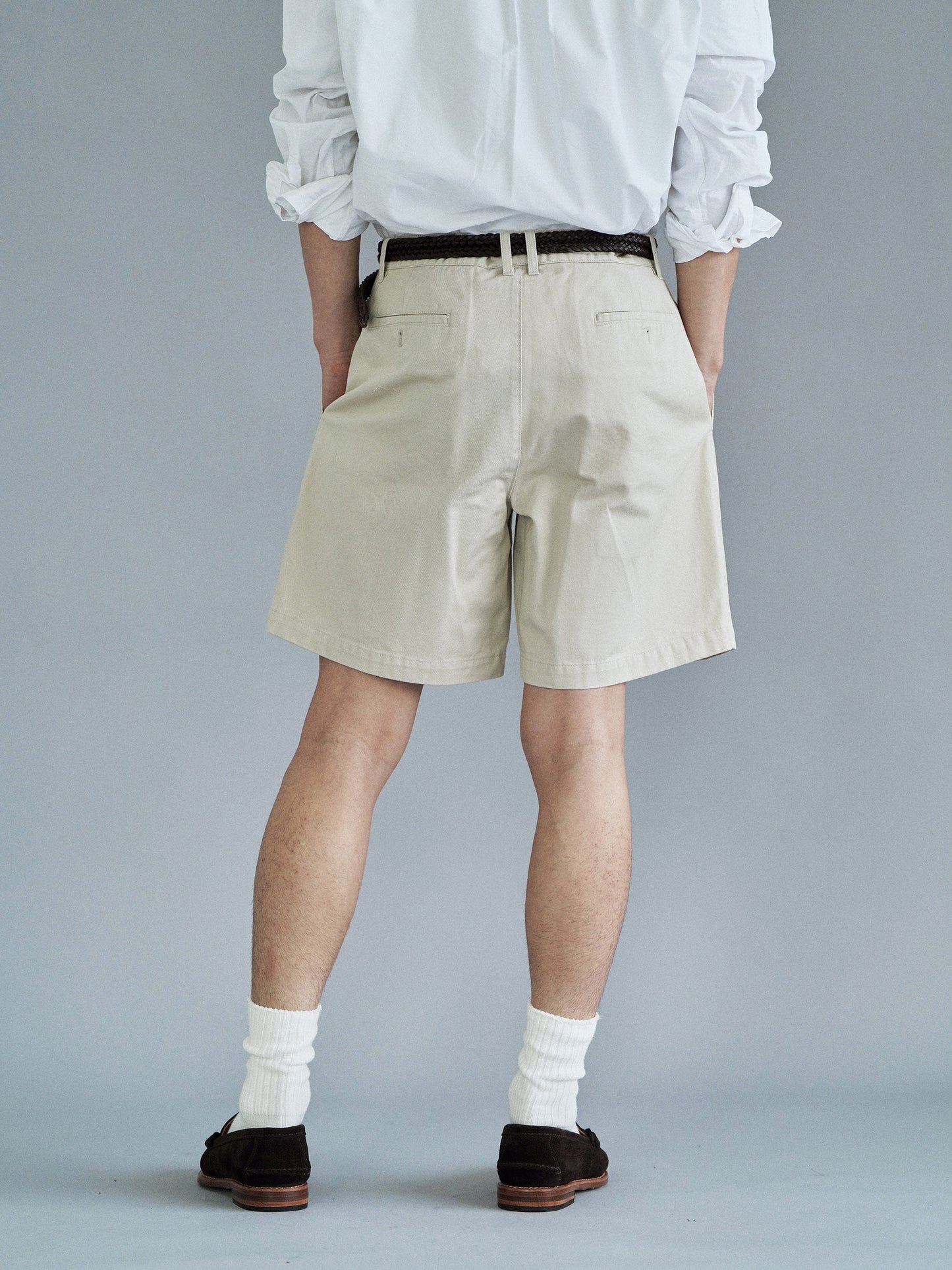 EASY FIT SHORTS [ Light Beige ]