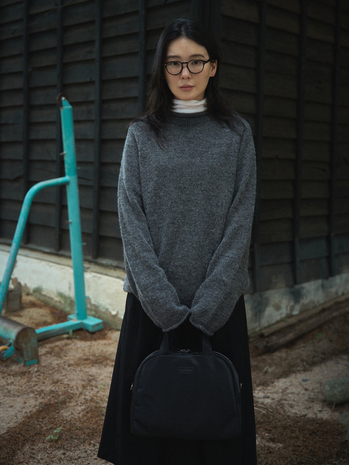 MONTBLANC ROLLNECK SWEATER [ Shadow Gray ]