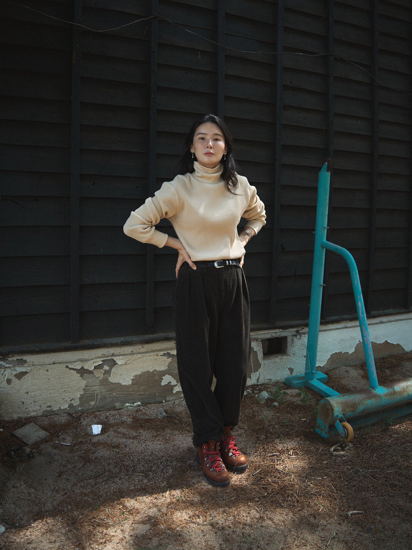 GRANT CORDUROY PANTS [ Wood Brown ]