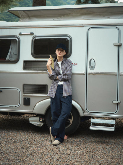 EASE WASHED CARGO PANTS [ Washed Navy ]