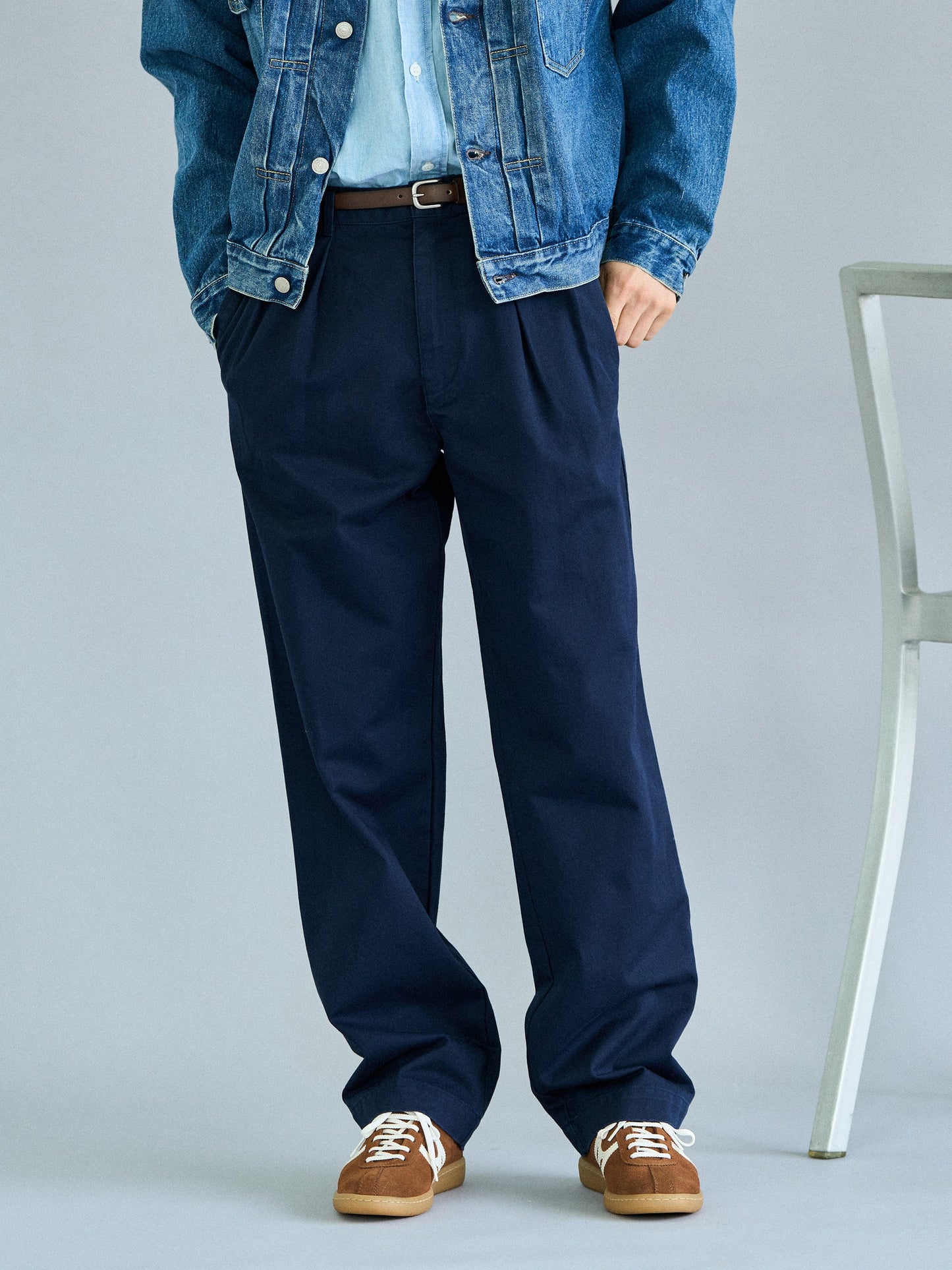 RELAXED TAPERED CHINO [ Navy ]